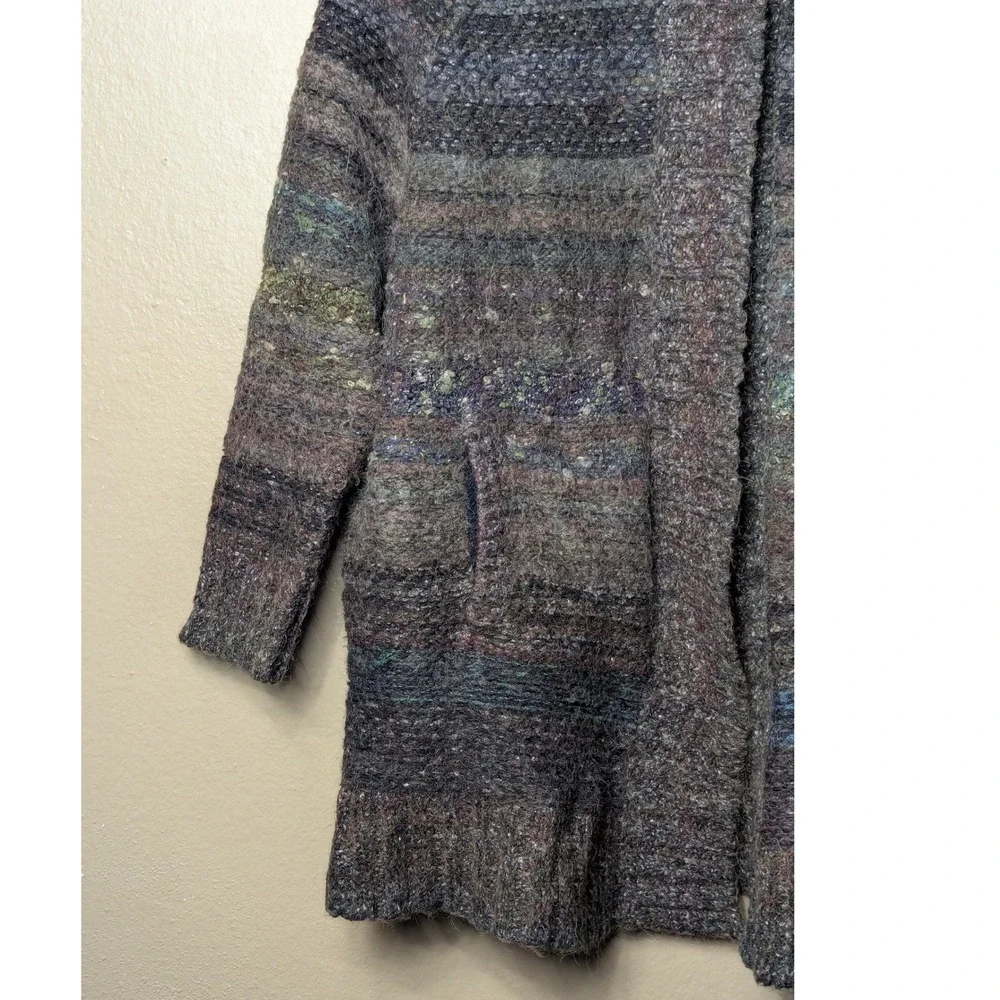 Free People Cardigan Sweater Womens Medium Brown Boho Oversized Chunky Knit Cozy